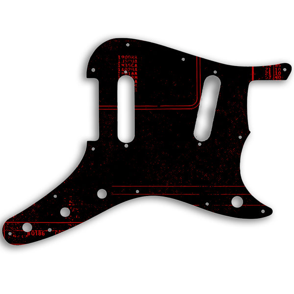 Fender Duosonic Original Custom Pickguard Scratchplate ABSTRACT Design