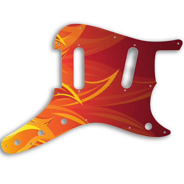 Fender Duosonic Original Custom Pickguard Scratchplate Fire Design