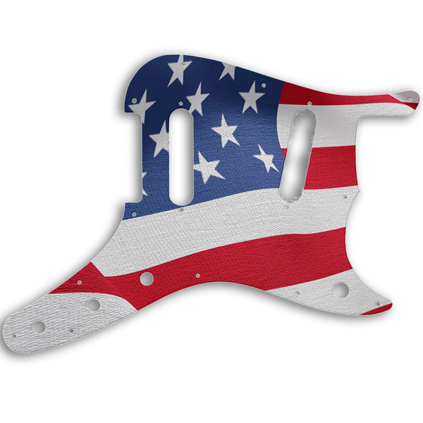 Fender Duosonic Original Custom Pickguard Scratchplate Flag Design