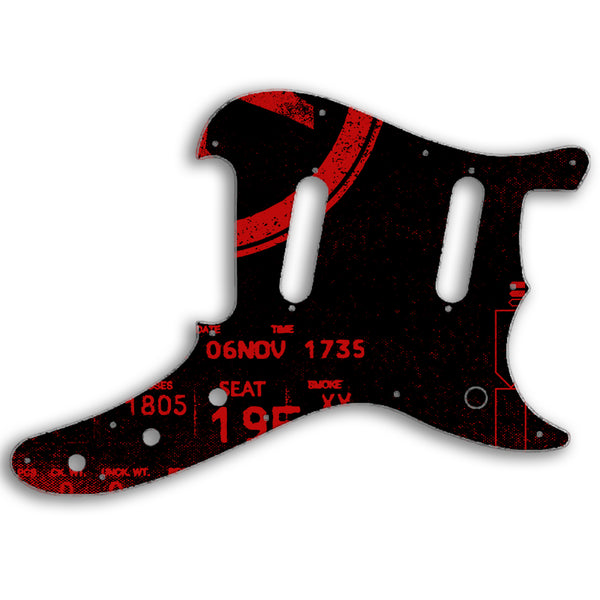 Fender Duosonic Reissue Custom Pickguard Scratchplate ABSTRACT Design