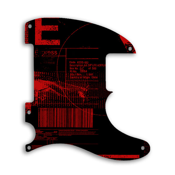 Fender Esquire Custom Pickguard Scratchplate ABSTRACT Design