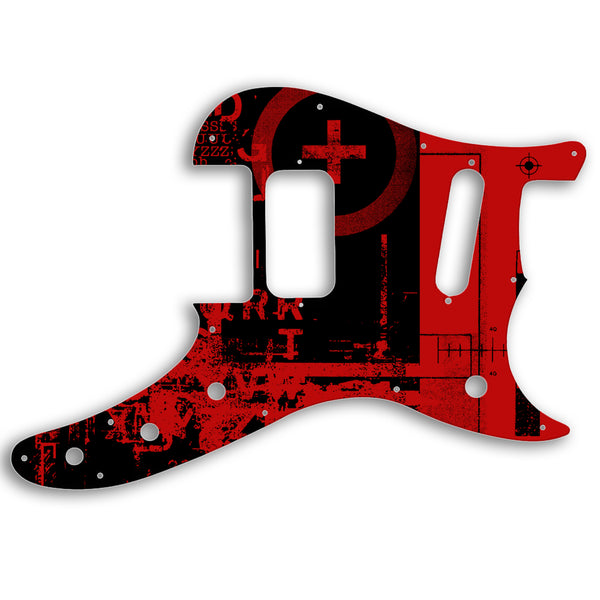 Fender Fender Duosonic Offset HS Custom Pickguard Scratchplate ABSTRACT Design