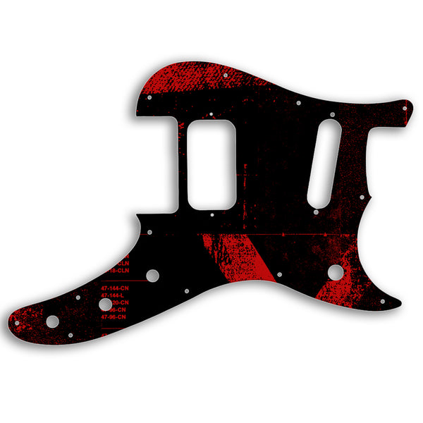 Fender Fender Duosonic Offset HS Custom Pickguard Scratchplate ABSTRACT Design