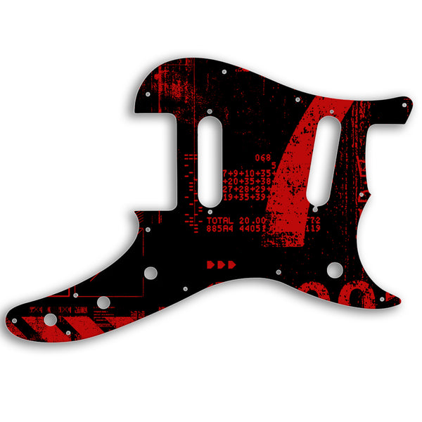 Fender Fender Duosonic Offset SS Custom Pickguard Scratchplate ABSTRACT Design