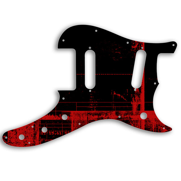 Fender Fender Duosonic Offset SS Custom Pickguard Scratchplate ABSTRACT Design