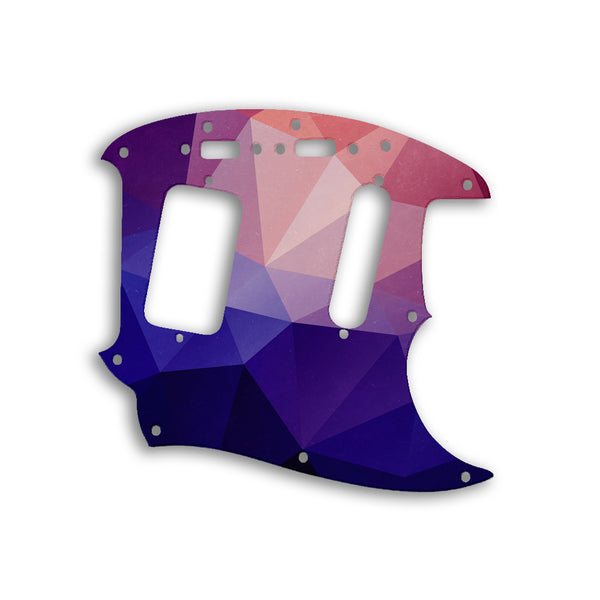 Fender Jagstang Custom Pickguard Scratchplate POLYGON Design