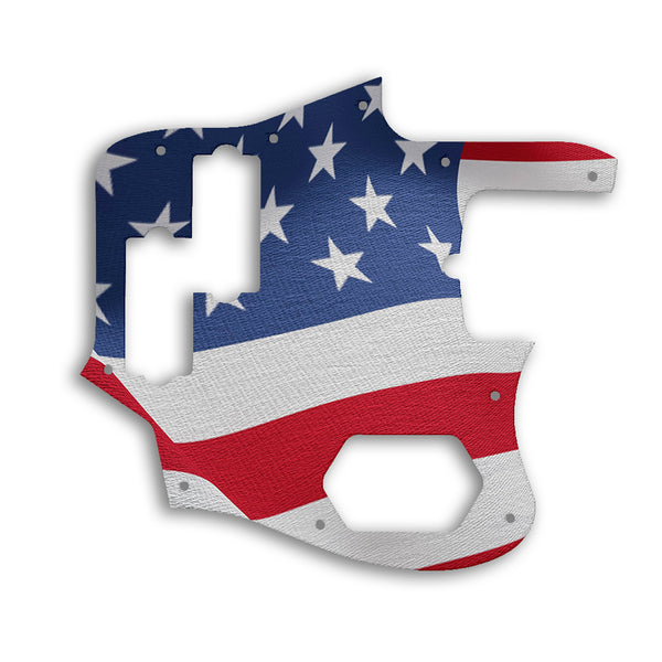 Fender Jaguar Bass American Standard Custom Pickguard Scratchplate Flag Design