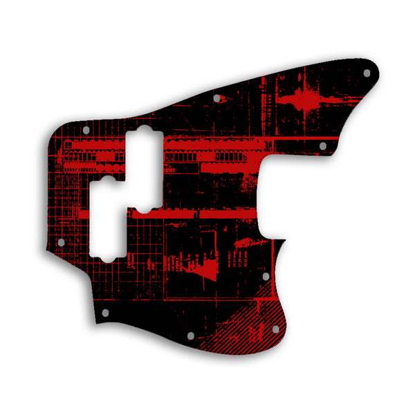 Fender Jaguar Bass Modern Player Custom Pickguard Scratchplate ABSTRACT Design