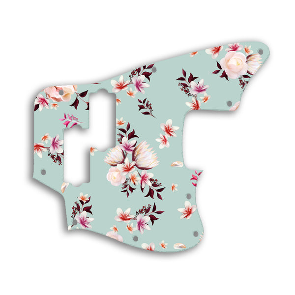 Fender Jaguar Bass Modern Player Custom Pickguard Scratchplate FLOWERS Design