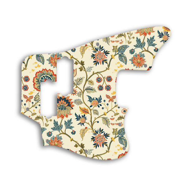 Fender Jaguar Bass Modern Player Custom Pickguard Scratchplate INDIAN_FLORAL Design