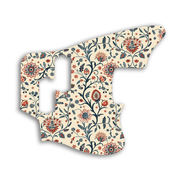 Fender Jaguar Bass Modern Player Custom Pickguard Scratchplate INDIAN_FLORAL Design