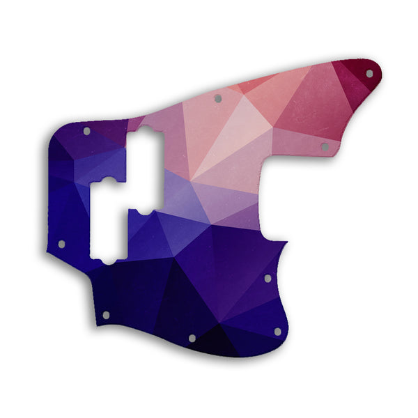 Fender Jaguar Bass Modern Player Custom Pickguard Scratchplate POLYGON Design