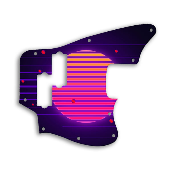 Fender Jaguar Bass Modern Player Custom Pickguard Scratchplate TRON Design