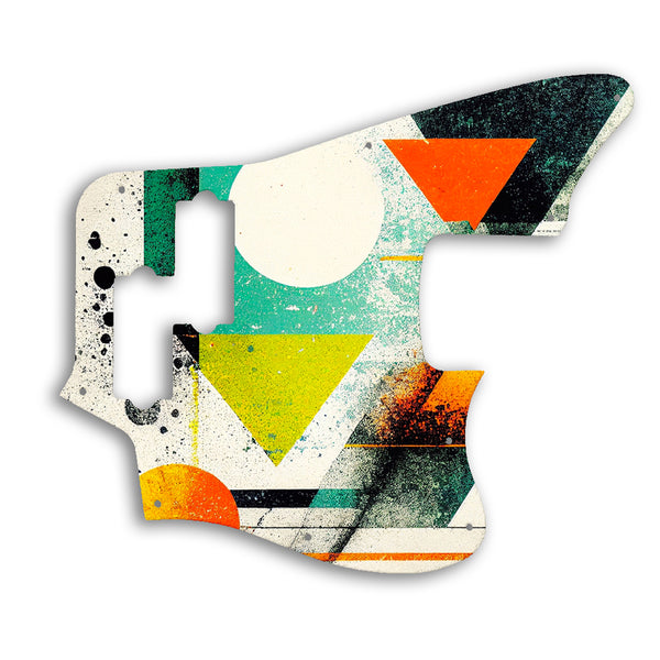 Fender Jaguar Bass 2018 Player Series Custom Pickguard Scratchplate ABSTRACT Design