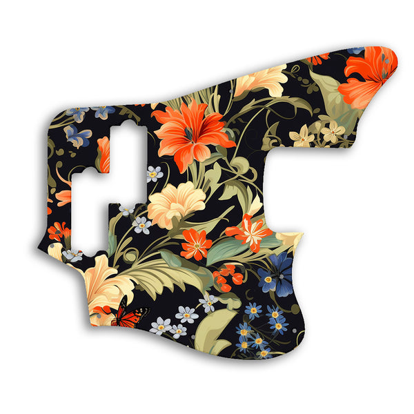 Fender Jaguar Bass 2018 Player Series Custom Pickguard Scratchplate Floral Design