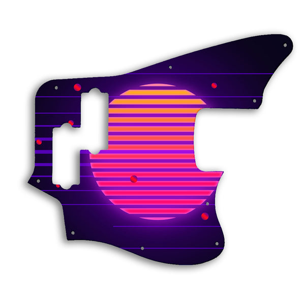 Fender Jaguar Bass 2018 Player Series Custom Pickguard Scratchplate TRON Design