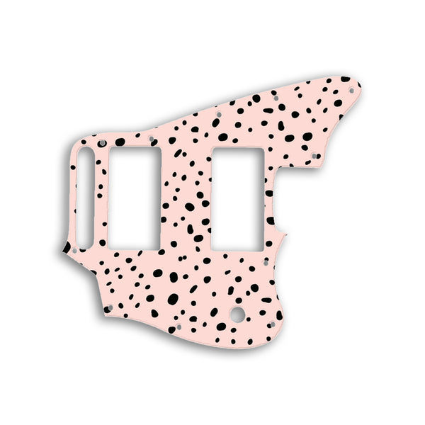 Fender Jaguar Blacktop Series Custom Pickguard Scratchplate GIRLY Design