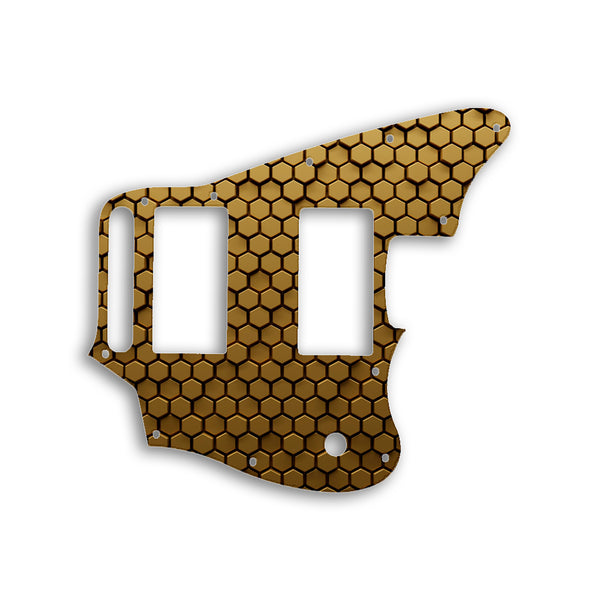 Fender Jaguar Blacktop Series Custom Pickguard Scratchplate HONEYCOMB Design