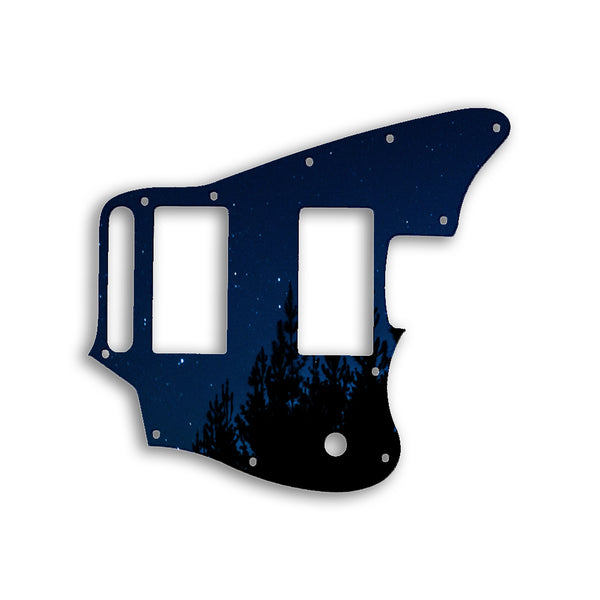 Fender Jaguar Blacktop Series Custom Pickguard Scratchplate NIGHT Design