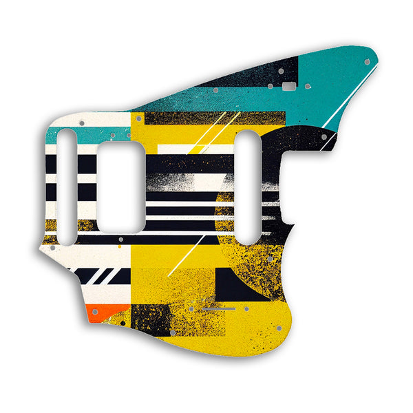 Fender Jaguar Mexico Player Series Custom Pickguard Scratchplate ABSTRACT Design