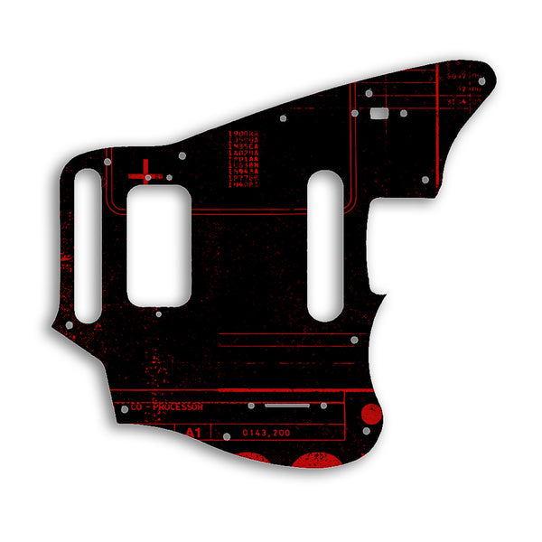 Fender Jaguar Mexico Player Series Custom Pickguard Scratchplate ABSTRACT Design