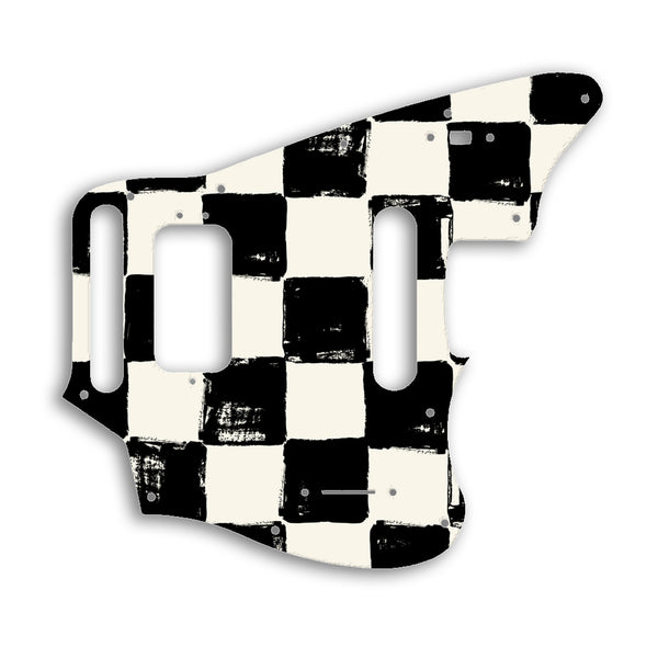 Fender Jaguar Mexico Player Series Custom Pickguard Scratchplate CHESS Design