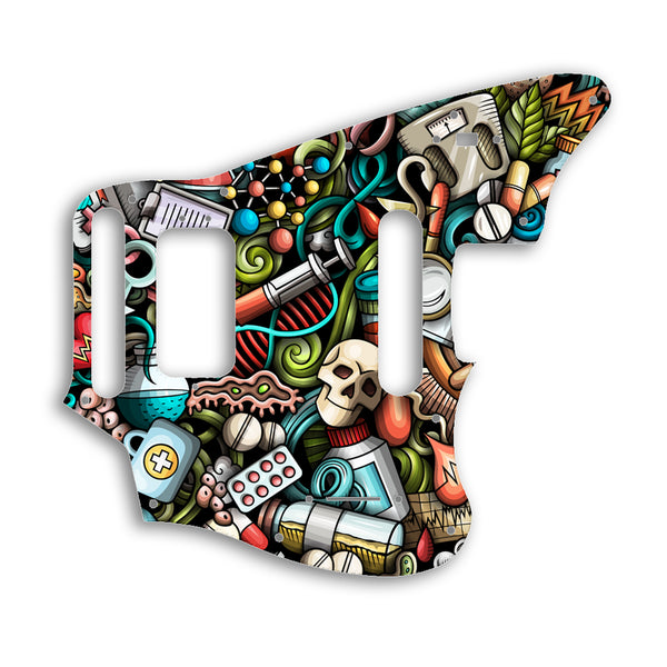 Fender Jaguar Mexico Player Series Custom Pickguard Scratchplate CYBERPUNK Design