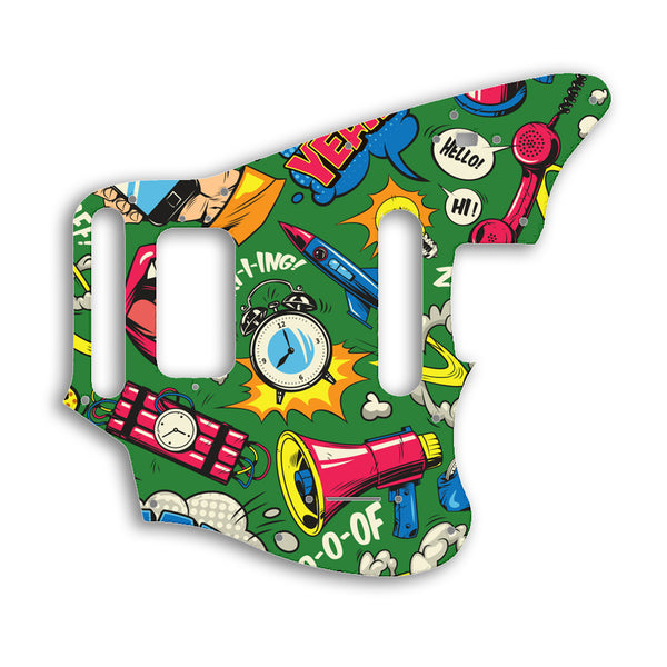 Fender Jaguar Mexico Player Series Custom Pickguard Scratchplate Pop Design