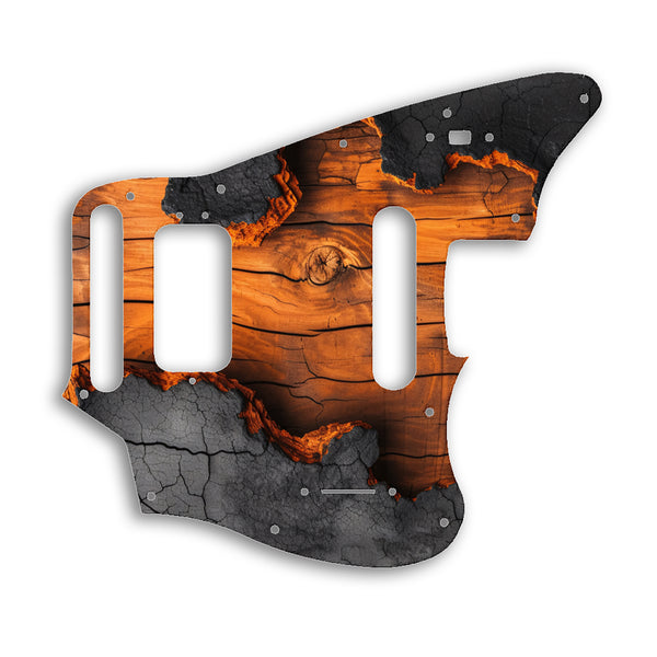 Fender Jaguar Mexico Player Series Custom Pickguard Scratchplate Wood Design