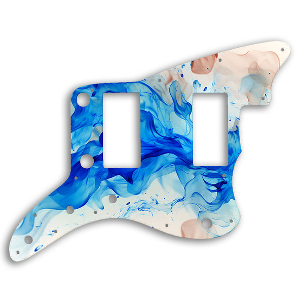 Fender Jazzmaster 2013-2014 Made In China Modern Player HH Custom Pickguard Scratchplate Fire Design