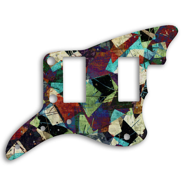 Fender Jazzmaster 2013-2014 Made In China Modern Player HH Custom Pickguard Scratchplate GEOMETRIC Design