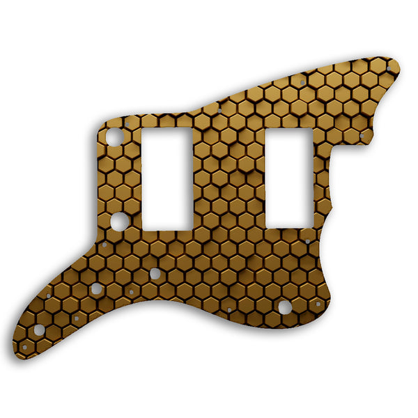 Fender Jazzmaster 2013-2014 Made In China Modern Player HH Custom Pickguard Scratchplate HONEYCOMB Design