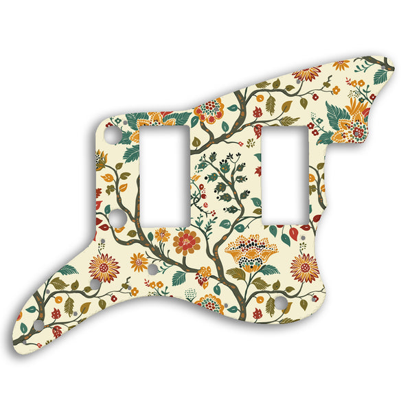 Fender Jazzmaster 2013-2014 Made In China Modern Player HH Custom Pickguard Scratchplate INDIAN_FLORAL Design