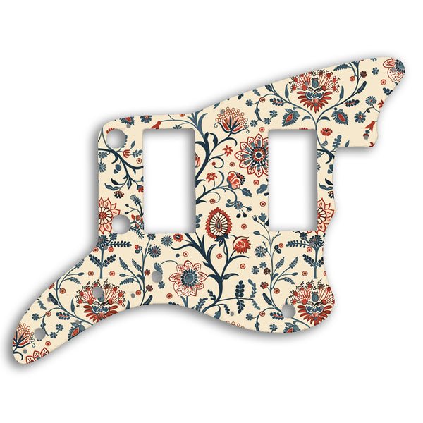 Fender Jazzmaster 2013-2014 Made In China Modern Player HH Custom Pickguard Scratchplate INDIAN_FLORAL Design