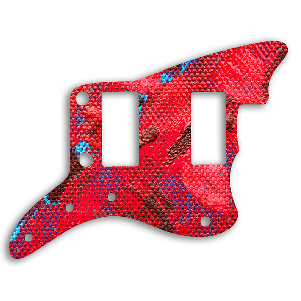 Fender Jazzmaster 2013-2014 Made In China Modern Player HH Custom Pickguard Scratchplate Paint Design