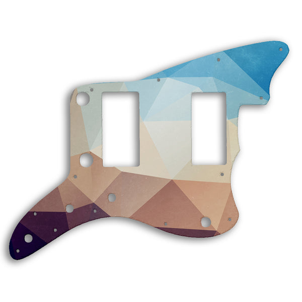 Fender Jazzmaster 2013-2014 Made In China Modern Player HH Custom Pickguard Scratchplate POLYGON Design