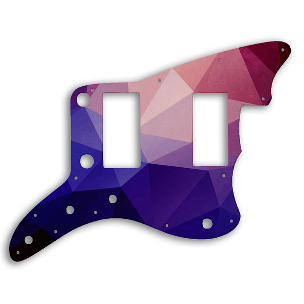 Fender Jazzmaster 2013-2014 Made In China Modern Player HH Custom Pickguard Scratchplate POLYGON Design