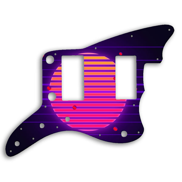 Fender Jazzmaster 2013-2014 Made In China Modern Player HH Custom Pickguard Scratchplate TRON Design