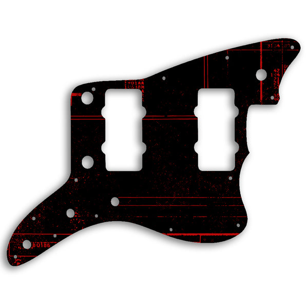 Fender Jazzmaster American Professional Custom Pickguard Scratchplate ABSTRACT Design