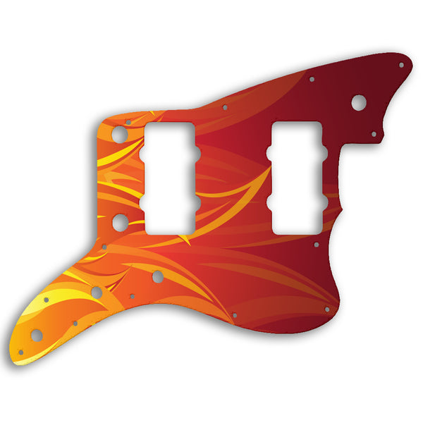 Fender Jazzmaster American Professional Custom Pickguard Scratchplate Fire Design