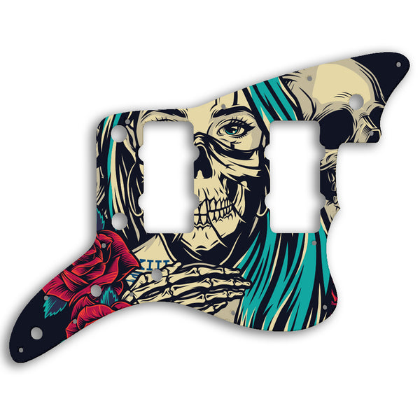 Fender Jazzmaster American Professional Custom Pickguard Scratchplate Skull Design