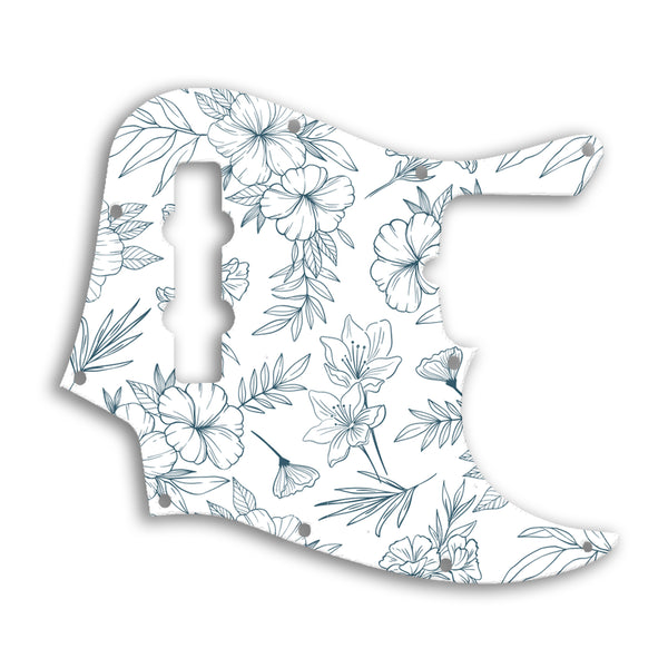 Fender Jazz Bass USA Standard Custom Pickguard Scratchplate Floral Design