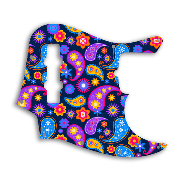 Fender Jazz Bass USA Standard Custom Pickguard Scratchplate Paisley Design