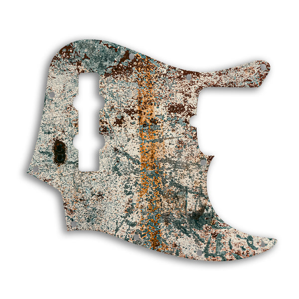 Fender Jazz Bass USA Standard Custom Pickguard Scratchplate Rust Design