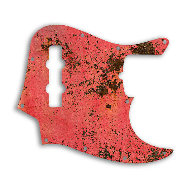 Fender Jazz Bass USA Standard Custom Pickguard Scratchplate Rust Design