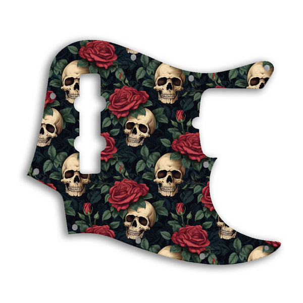 Fender Jazz Bass USA Standard Custom Pickguard Scratchplate SKULL Design