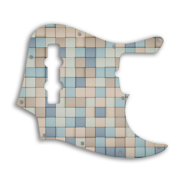 Fender Jazz Bass USA Standard Custom Pickguard Scratchplate TILES Design