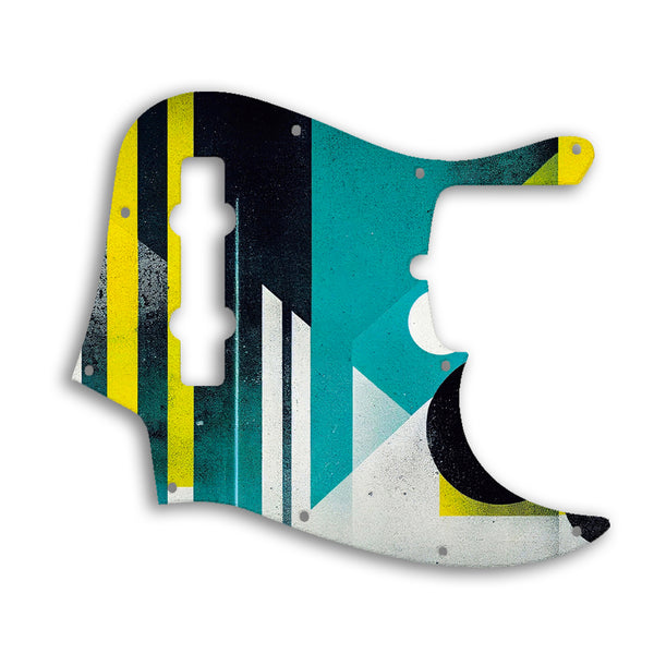 Fender Jazz Bass USA Standard 5 String Custom Pickguard Scratchplate ABSTRACT Design