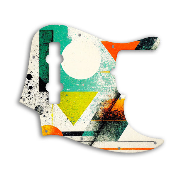 Fender Jazz Bass USA Standard 5 String Custom Pickguard Scratchplate ABSTRACT Design