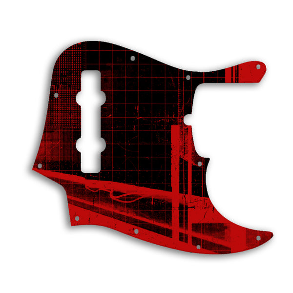 Fender Jazz Bass USA Standard 5 String Custom Pickguard Scratchplate ABSTRACT Design